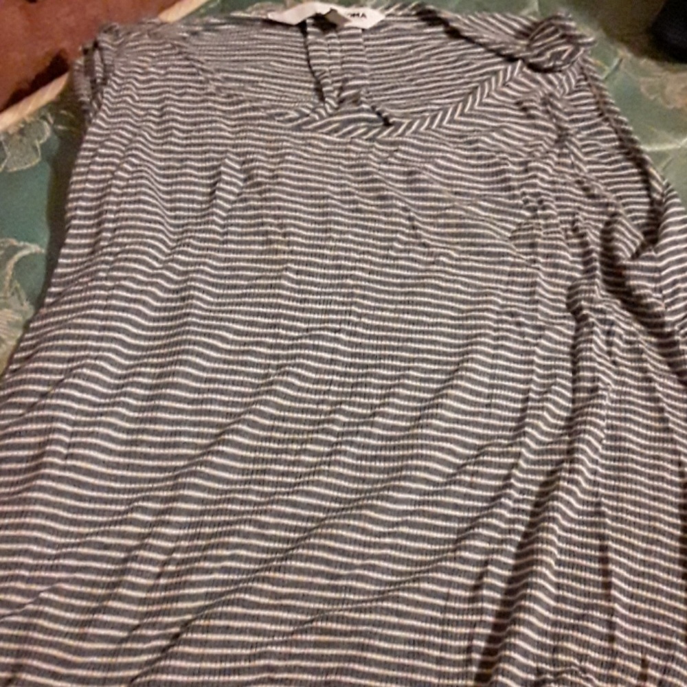 I am selling a blue and white striped tank top